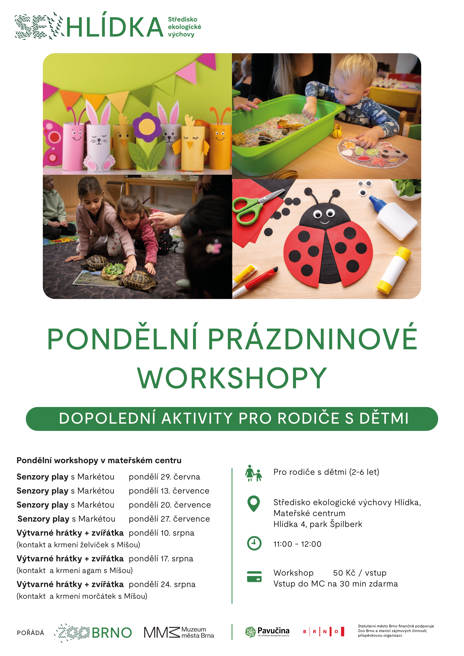 Pondělní prázdninové workshopy v MC