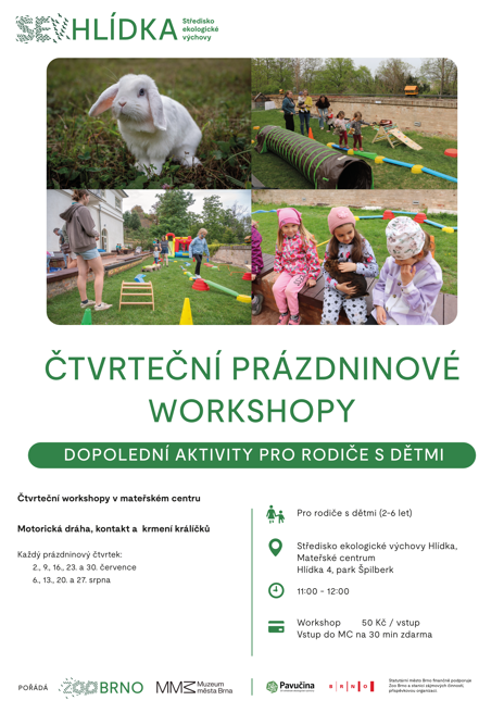 Čtvrteční prázdninové workshopy v MC
