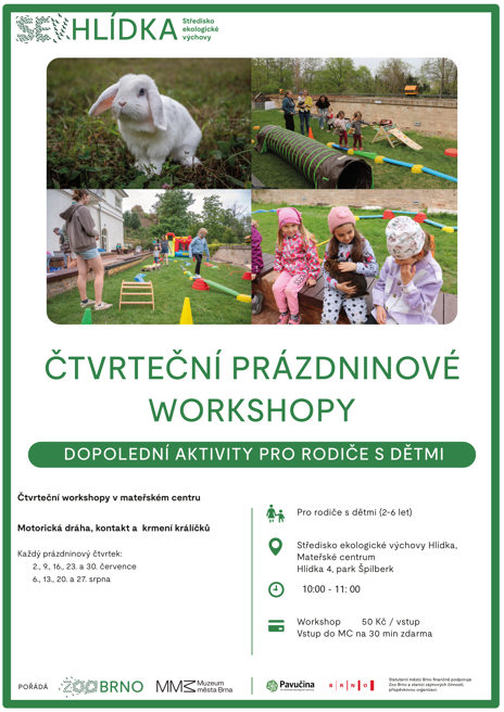 Čtvrteční prázdninové workshopy v MC